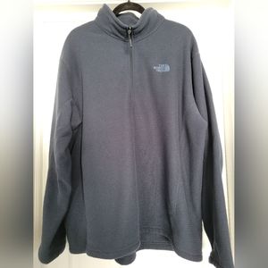 North Face quarter zip navy fleece lined size 2xl
